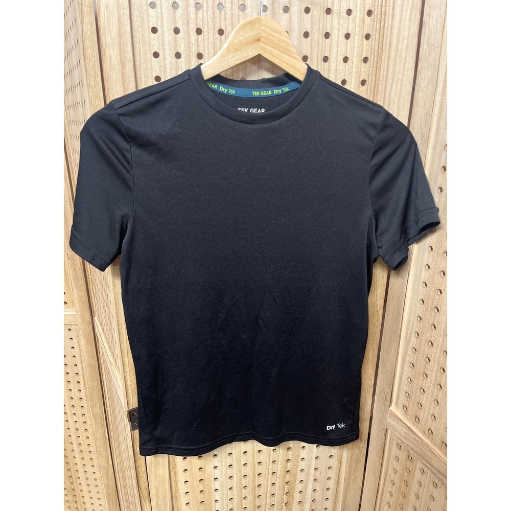 Tek Gear Dry Tek Boys Black Athletic Short Sleeve Shirt Size M 10/12